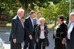 Visite de Luc Chatel, président du conseil national des Republicains, à Mallemoisson, à la rencontre des sympathisants des Alpes de Haute Provence.