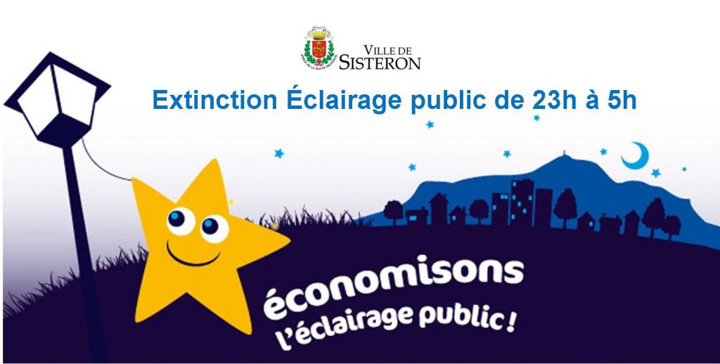 Extinction éclairage public Sisteron Nov 2022 Paysage