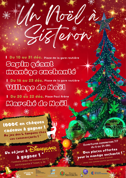 Red Minimal Christmas Market Invitation Poster - 3